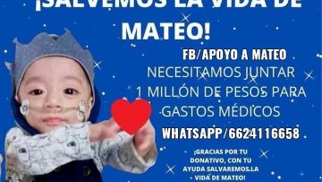 Mateo/salvemos/niño/bebé/boteo/Hermosillo/Mitotero